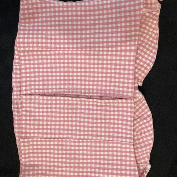 Zara pink gingham Bustier Corset size S - Picture 4 of 7